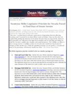 Heller Legislative Priorities Tax Extenders