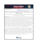 Heller Manchin Governance Amendment Filed ESEA