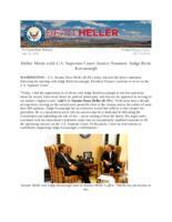 Heller Meets with U.S. Supreme Court Justice Nominee Judge Brett Kavanaugh