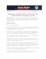 Heller Opening Statement GM Recall Hearing