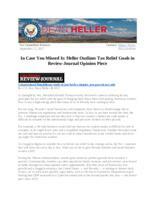 Heller Outlines Tax Relief Goals in Review-Journal Opinion Piece