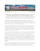 Heller Pushes for Additional Information from the Las Vegas VA Hospital Following Reports of Cancelled Radiology Exams