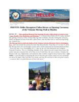 Heller Recognizes Fallen Heroes at Opening Ceremony of the Vietnam Moving Wall in Minden