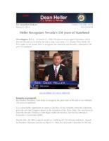 Heller Recognizes Nevada's 150 years of Statehood