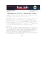 Heller Responds to Nevada Unemployment Numbers