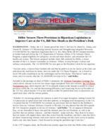 Heller Secures Three Provisions in Bipartisan Legislation to Improve Care at the VA, Bill Now Heads to the President's Desk