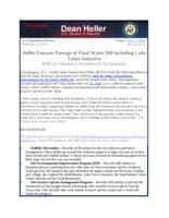 Heller Senate WIIN WRDA Passage