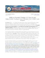 Heller Slams Trump Budget