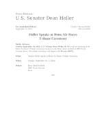 Heller Speaks At Reno Air Races Tribute