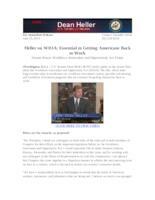 Heller Speaks on Senate Floor in Support of WIOA