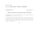 Heller Statement on Colorado Theatre Shooting