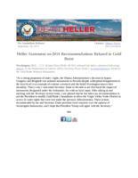 Heller Statement on DOI Recommendations Related to Gold Butte