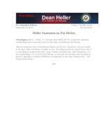 Heller Statement on Pat Hickey