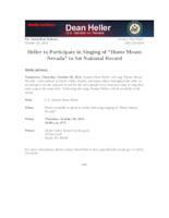 Heller to Participate in Singing of "Home Means Nevada" to Set National Record