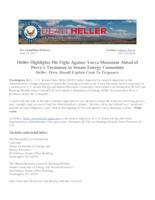 Heller To Senate Energy Committee