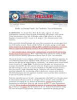 Heller to Senate Panel No Funds for Yucca Mountain