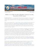 Heller to VA Help Nevada's Homeless Veterans Get Jobs, Succeed in STEM Careers