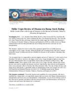 Heller Urges Review of Obama-era Bump Stock Ruling