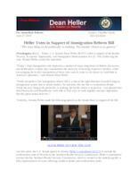 Heller Votes in Support of Immigration Reform Bill