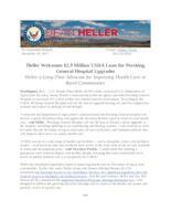 Heller Welcomes $2.9 Million USDA Loan for Pershing General Hospital Upgrades