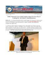 Heller Welcomes Grow With Google to Reno For Free Day of Training For Job Seekers, Small Businesses