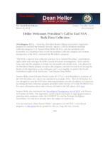 Heller Welcomes President's Call to End NSA's Bulk Data Collection