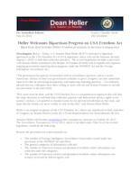 Heller Welcomes Progress on USA Freedom Act