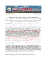 Heller Works with Senate Armed Services Committee to Successfully Keep Yucca Mountain Out of Reconciled Defense Bill