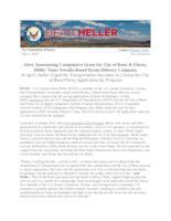 After Announcing Competitive Grant for City of Reno & Flirtey, Heller Tours Nevada-Based Drone Delivery Company