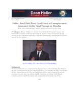 Heller, Reed React After Unemployment Insurance Vote