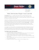 Heller, Reid Introduce Douglas County Lands Bill