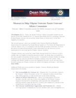 Heller's Filipino Veterans Act Passes out of Committee