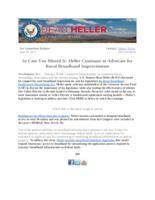 ICYMI Heller Advocates for Rural Broadband Improvements