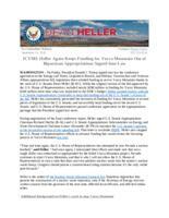 ICYMI Heller Again Keeps Funding for Yucca Mountain Out of Bipartisan Appropriations Signed Into Law