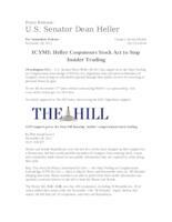 ICYMI Heller Cosponsors STOCK Act