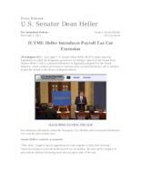 ICYMI Heller Introduces Payroll Tax Cut Extension