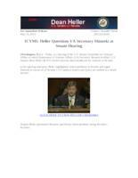 ICYMI Heller Questions VA Secretary Shinseki at Senate Hearing