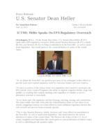 ICYMI Heller Speaks About EPA Regulatory overreach