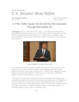 ICYMI Heller Speaks About the End Pay Discrimination Through Information Act