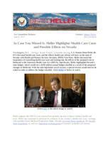 ICYMI Heller Stands Up For Nevadans On Medicaid