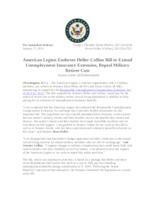 American Legion Endorses Heller, Collins UI Bill