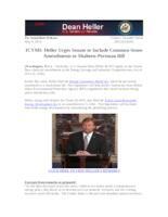 ICYMI Heller Urges Senate to Include Common-Sense Amendments to Shaheen-Portman Bill