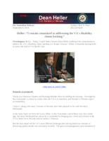 ICYMI Heller Veterans Statement