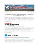 In Case You Missed It Heller Bill Demands Transparency, Accountability from the VA