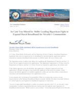 In Case You Missed It Heller Leading Bipartisan Fight to Expand Rural Broadband for Nevada's Communities