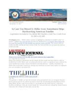 In Case You Missed It Heller-Scott Amendment Helps Hardworking American Families