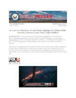 In Case You Missed It Nevada Media Highlight $12 Million Heller Secured to Preserve Lake Tahoe, Fight Wildfires