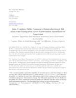 Franken Heller Announce Reintroduction of Bill to Increase Transparency over Government Surveillance of Americans