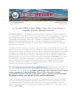 As Nevada Wildfires Burn, Heller Urges Key Senate Panel to Consider Forestry Reform Solutions