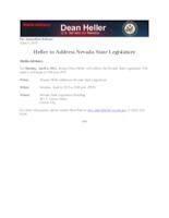 Media Advisory NV Leg Speech